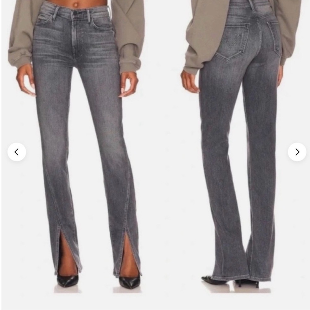 Mother denim. Size 28, stretchy. Color light grey